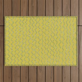 Squiggles In The Sun - Lime and Avocado Green Outdoor Rug