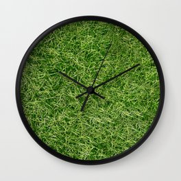 Grass Textures Turf Wall Clock