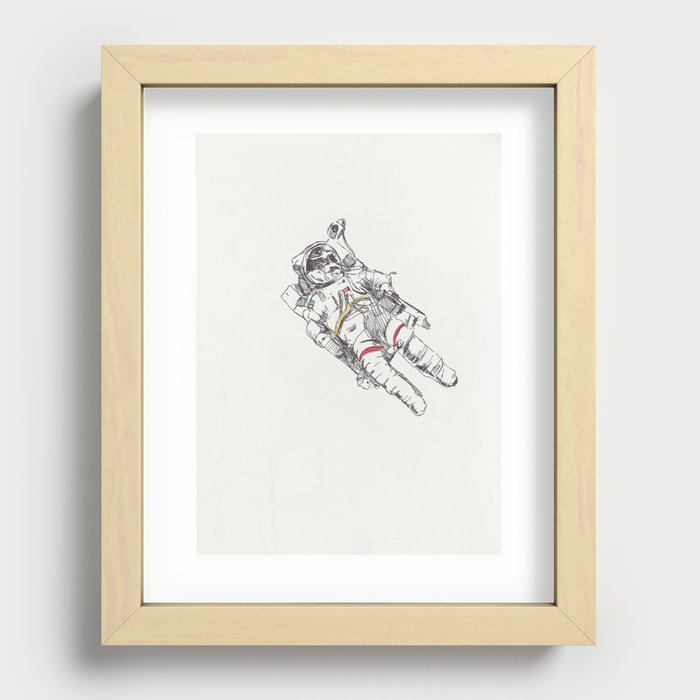 Space Person  Recessed Framed Print