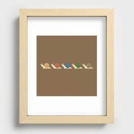Five middle objects snail pattern 1 Recessed Framed Print