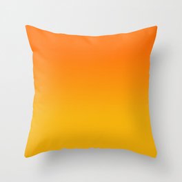 Yellow gradient Throw Pillow