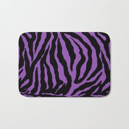 Purple Zebra Background Bath Mat