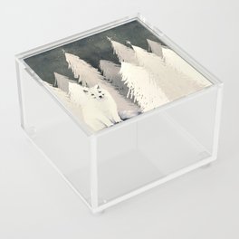 Arctic Wolf Acrylic Box