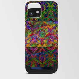 Bohemian native colorful design, country pattern art iPhone Card Case
