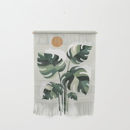 Cat and Plant 11 Wall Hanging