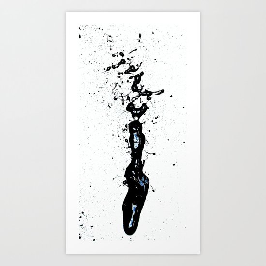 Black Love (find the "L") Art Print