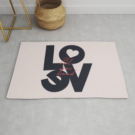 All you need is love, The Beatle music quote, Valentine's Day, just married, couples gift, present Rug