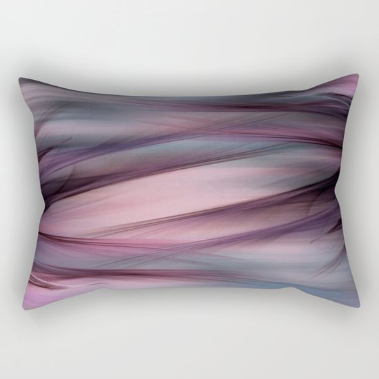 Soft Hazy Mauve Abstract Rectangular Pillow