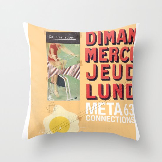 Part of a complete breakfast Throw Pillow