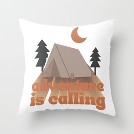 Adventure is Calling Throw Pillow