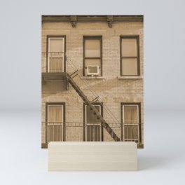 New York | Sepia Architecture Photography Mini Art Print