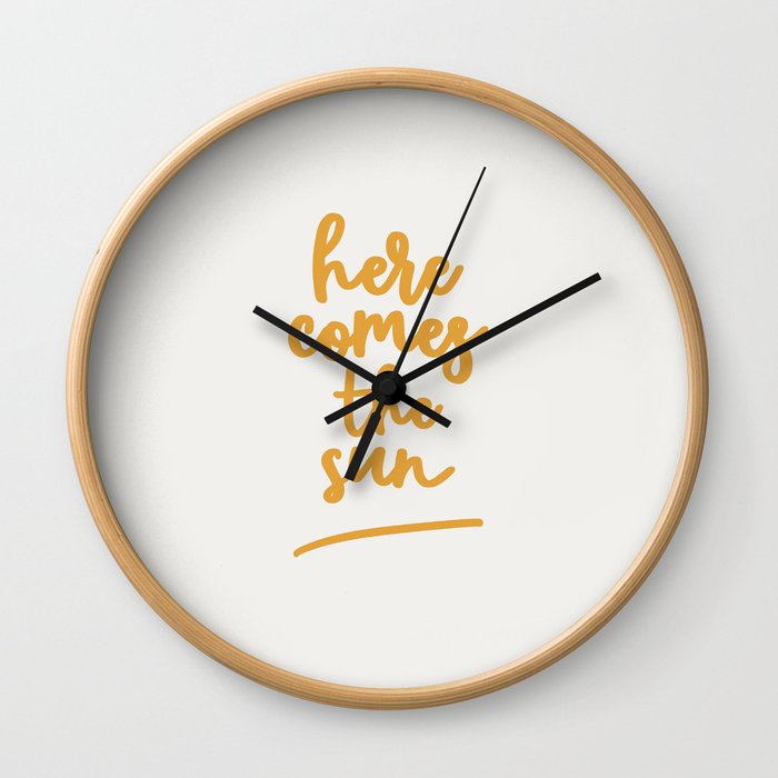 here comes the sun Wall Clock