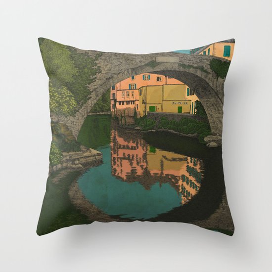 The River Throw Pillow