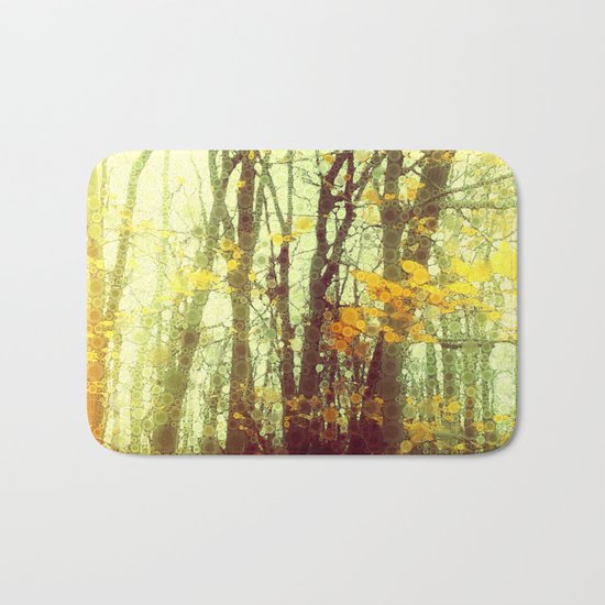 Woodland Abstract Bath Mat