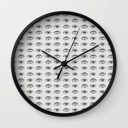 Eyes Wall Clock | Illustration, Blackandwhite, Graphicdesign 