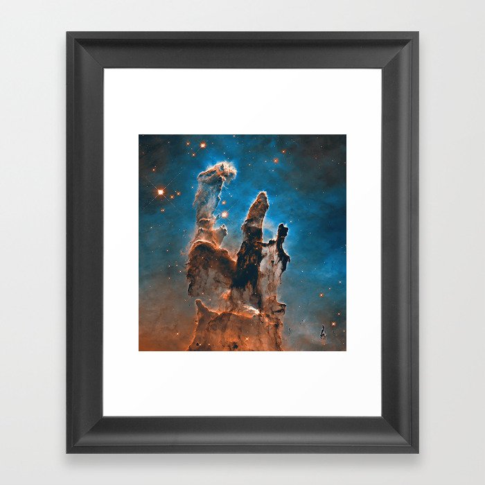 Pillars of Creation Framed Art Print by Allexxandarx Society6