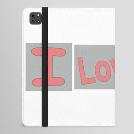 Cute Expression Artwork Design "Love Life". Buy Now iPad Folio Case