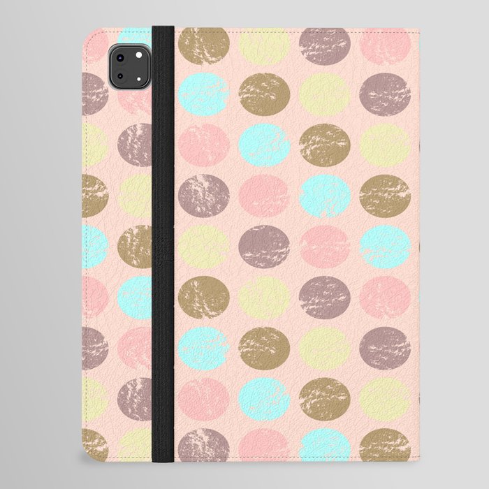 Dots and Texture - Pink  iPad Folio Case