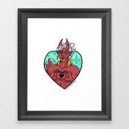 Ayrmidon Hearts You Framed Art Print