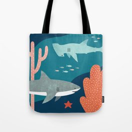 Silly Sharks Tote Bag