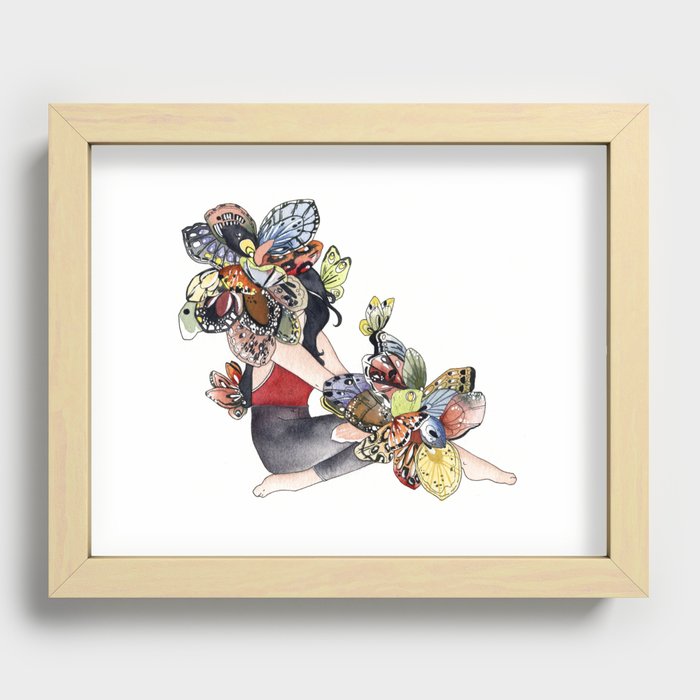 Lady Butterfly Moth Recessed Framed Print