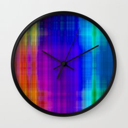 Jumbled Wall Clock | Violet, Blended, Purple, Vibrant, Google, Abstract, Aqua, Background, Red, Orange 