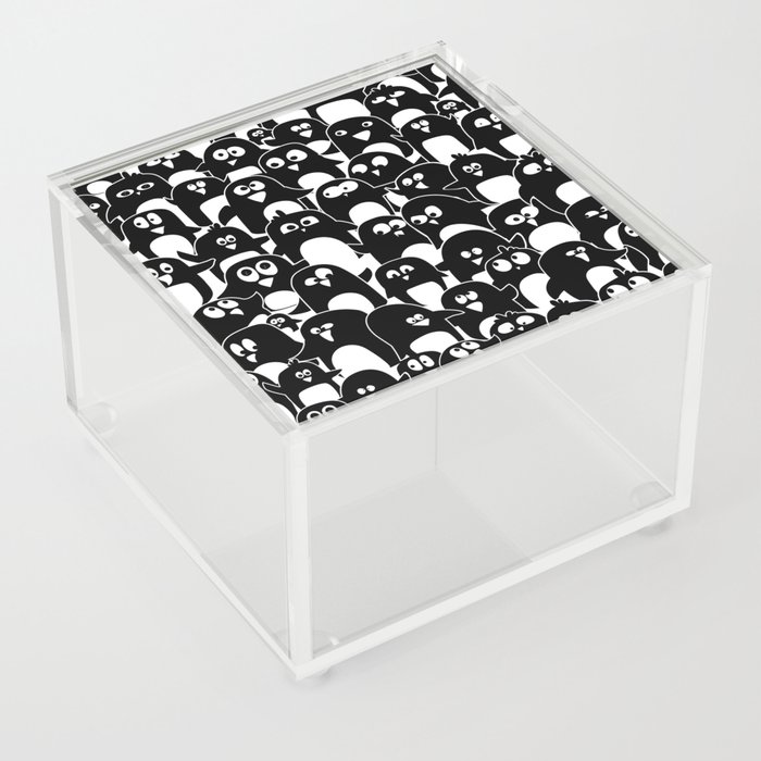 Penguin on repeat Acrylic Box