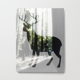Elk Forest Metal Print