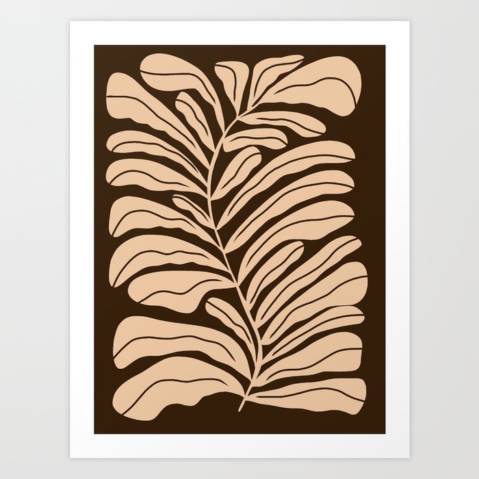 Cocoa Fern Art Print