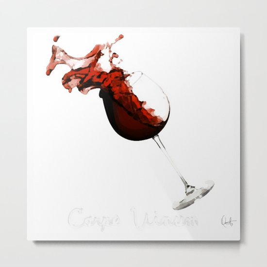Carpe Vinum Metal Print