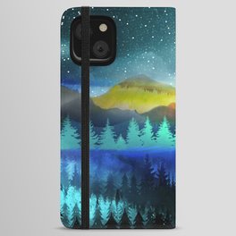 Silent Forest Night iPhone Wallet Case