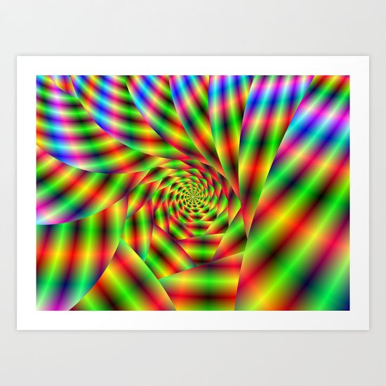 Psychedelic Spiral Art Print