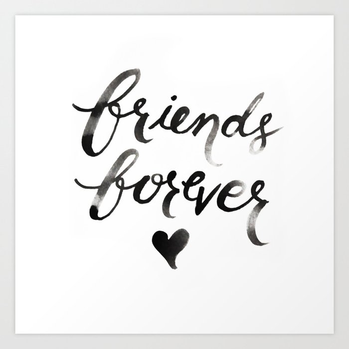 Friends Forever Art Print By Marivic Ulep Society6