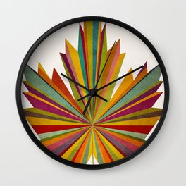 Maple Leaf Geometric Wall Clock