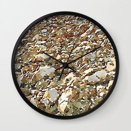Hortus Conclusus: clods of earth Wall Clock