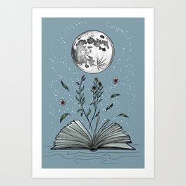 Book Lover Art Print