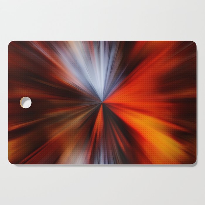 Digital warm orange fire red Cutting Board