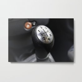 Detail of manual gearbox in a car, transportation Metal Print | Gearbox, Transportation, Speed, Silver, Hand, Dashboard, Transmission, Automobile, Driver, Transport 