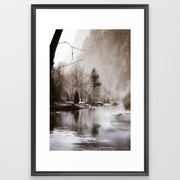 Flow, River, Flow -- The Merced River Flows Through Yosemite Framed Art Print