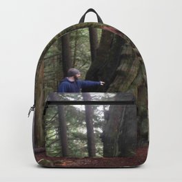 Old(er) Growth Tree Backpack | Photo, Vancouverbc, Scale, Outdoors, Digital, Pacificnorthwest, Walking, Hiking 