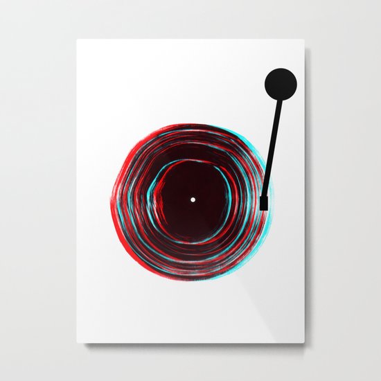 Vinyl Player Metal Print