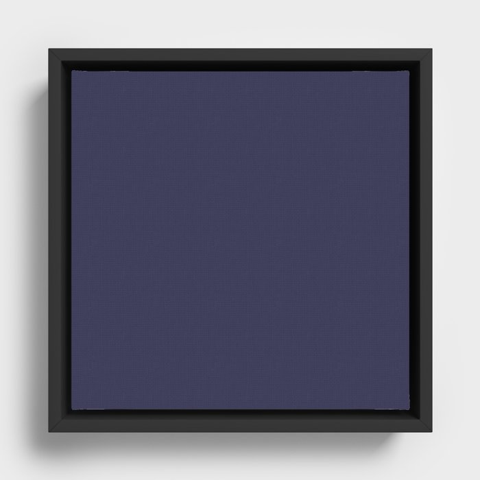 Star Voyage Blue Framed Canvas