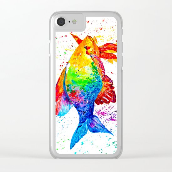 Bright fish Clear iPhone Case