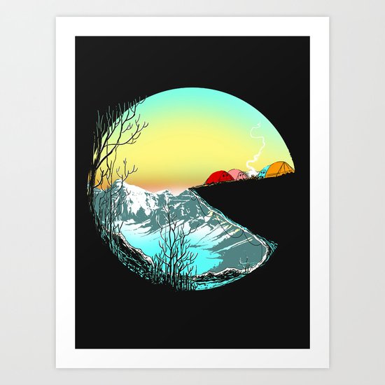 Pac camp Art Print