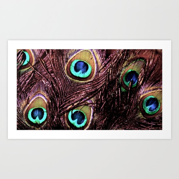 Peacock Feather Art Print by Art by Jolene | Society6