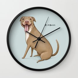Pitbull Wall Clock | Club, Kawaii, Puppies, Daddy, Curated, Breed, Pedigree, Dogs, Puppy, Misunderstood 