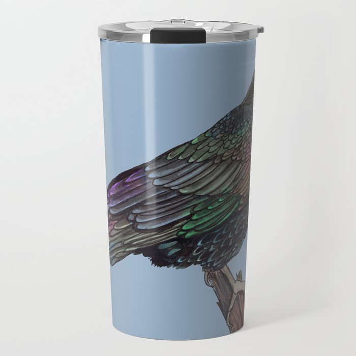 Rainbow Raven Travel Mug