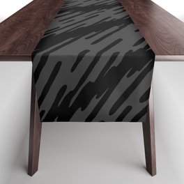 Dark abstract swirls pattern, Line abstract splatter Digital Illustration Background Table Runner