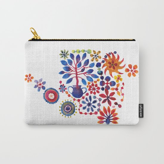 MAGIC TREE ON WHITE Carry-All Pouch