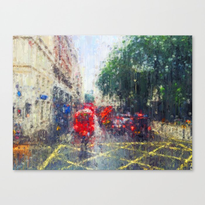 Streets Of London Canvas Print By Eriana Society6